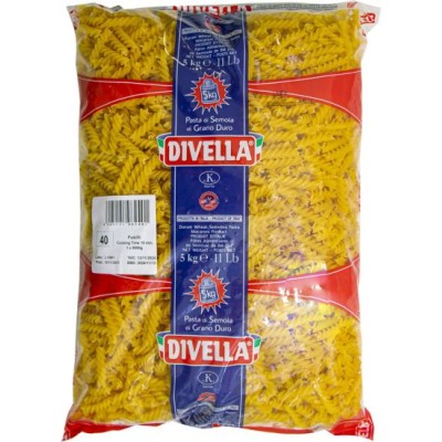 Pasta fusilli, DIVELLA, 5 kg